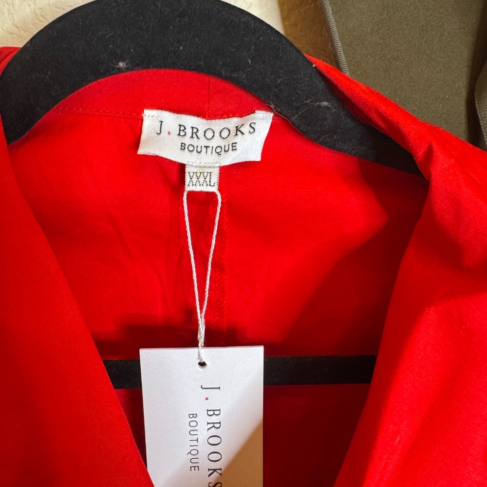 NWT J Brooks Boutique peplum wrap top XXXL - Picture 2 of 6